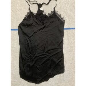 Bozzolo Women's Black‎ Night Gown Size Medium Spaghetti Strap NWT